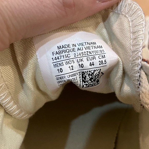 Converse Low Tops - Orange/Blue pattern Size 10 - Picture 13 of 13